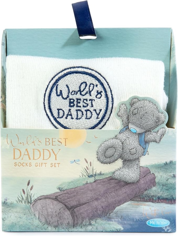 image 1 of Me to You 'World's Best Daddy' Socks In Gift Box For Father's Day Or Birthday Official Collection