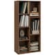 image 1 of HOMCOM Bookcase Modern Bookshelf Cabinet for Home Office Walnut