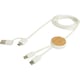 image 2 of Chechia Bamboo 5 in 1 Charging Cable - White - One Size