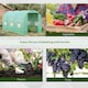 image 7 of Outsunny 4 x 2 x 2 m Polytunnel Greenhouse with Roll-up Door and 6 Windows | Green