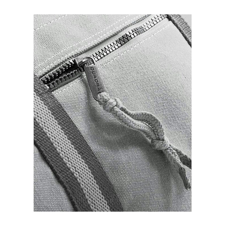 image 1 of Quadra Vintage Canvas Holdall - Vintage Light Grey - One Size | Grey | One Size