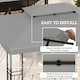 image 4 of Outsunny 3x4m Gazebo Canopy Replacement, 2 Tier Top Roof UV Cover Garden Patio Outdoor Sun Awning Shelters, Light Grey TOP COVER ONLY