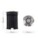 image 3 of ValueLights Sussex Pair Bushed Chrome IP54 Rated Outdoor Garden Walk Over Lights