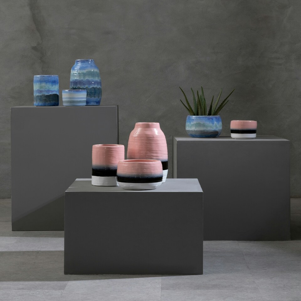 image 1 of Caldera Blue Planter Blue