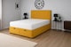 image 1 of Ottoman Lift Up Mustard Apollo Plush Velvet Superking 6ft Bed Set With Headboard and Mattress