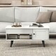 image 5 of COSTWAY Lift Top Coffee Table w/Hidden Compartment White White