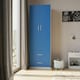 image 7 of White 2-Door 2-Drawer Wardrobe. Pink | Accent Colour: Pink
