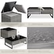image 5 of Garden Furniture Set Ostuni - for 4 people, large storage box, table, thick cushions | Grey | mottled grey/grey | 128.5 x 66 x 63.5 cm | 1
