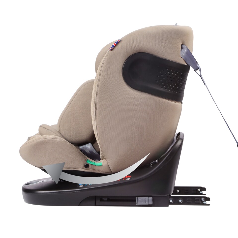 image 1 of Cozy N Safe Galaxy i-Size 360 Rotating Car Seat 40-150cm, ISOFix & Top Tether, Extended Rear & Forward Facing, 5 Recline Positions, Side Impact Protection, Birth to 12 Years (Ecru)