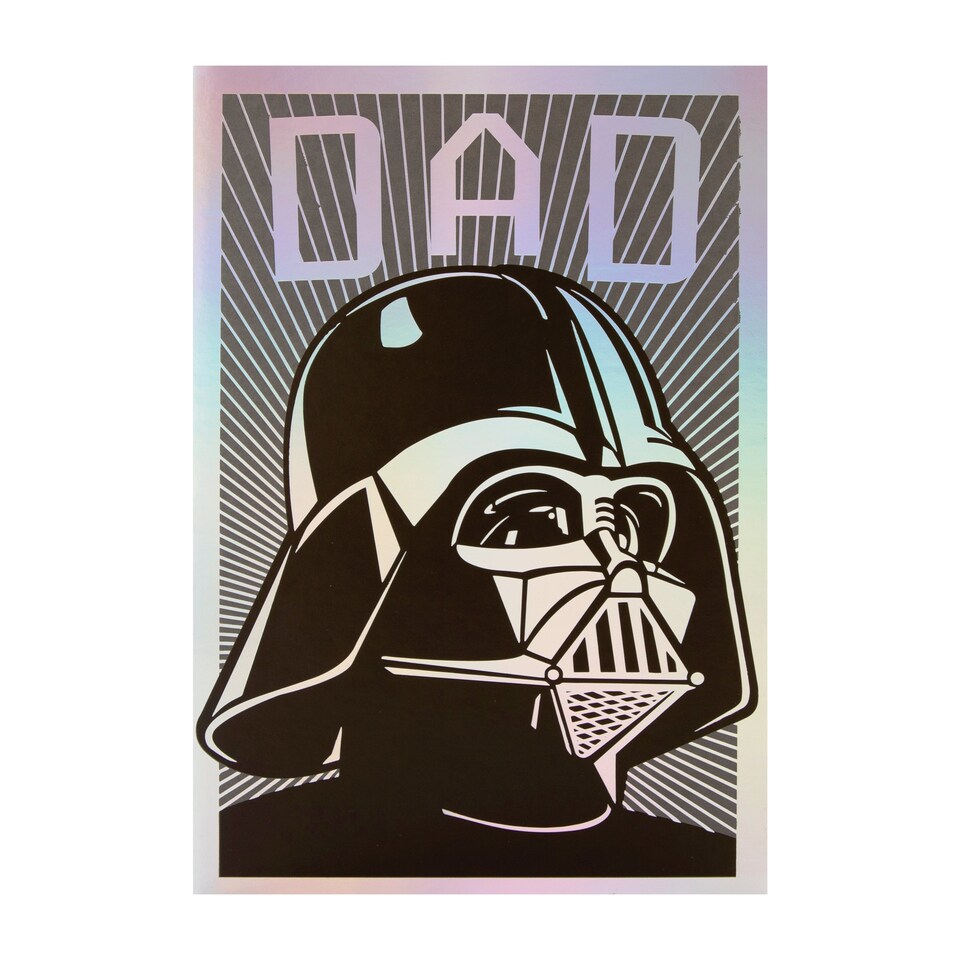 image 1 of Hallmark Father's Day Card For Dad - Star Wars Darth Vader Design