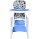 image 8 of HOMCOM 2-in-1 Convertible Baby High Chair Booster Seat w/ Removable Tray Blue
