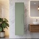 image 3 of Balterley Contemporary Bathroom Wall Hung Single Soft Close Door Tall Storage Unit with 2 Shelves, Fern Green, 1200 x 350 x 250mm