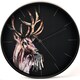 image 1 of Meg Hawkins Round Wall Clock 30cm Stag Brown