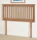 image 5 of 3ft Single Genuine Solid Oak Headboard Bedhead.Oak Wood Wooden Vivaldi Head Board