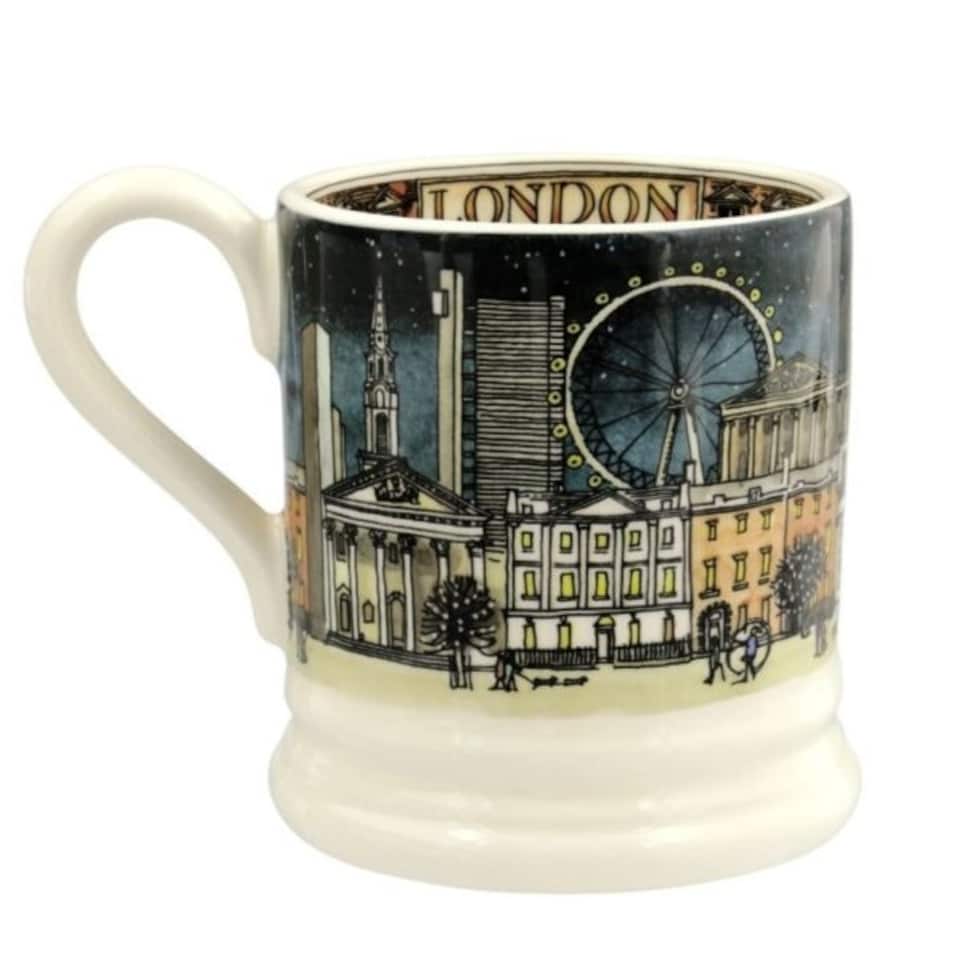image 1 of Mug: 1 x 300ml Emma Bridgewater Cities Of Dreams London At Night 1/2 Pint Mug, Ceramic White