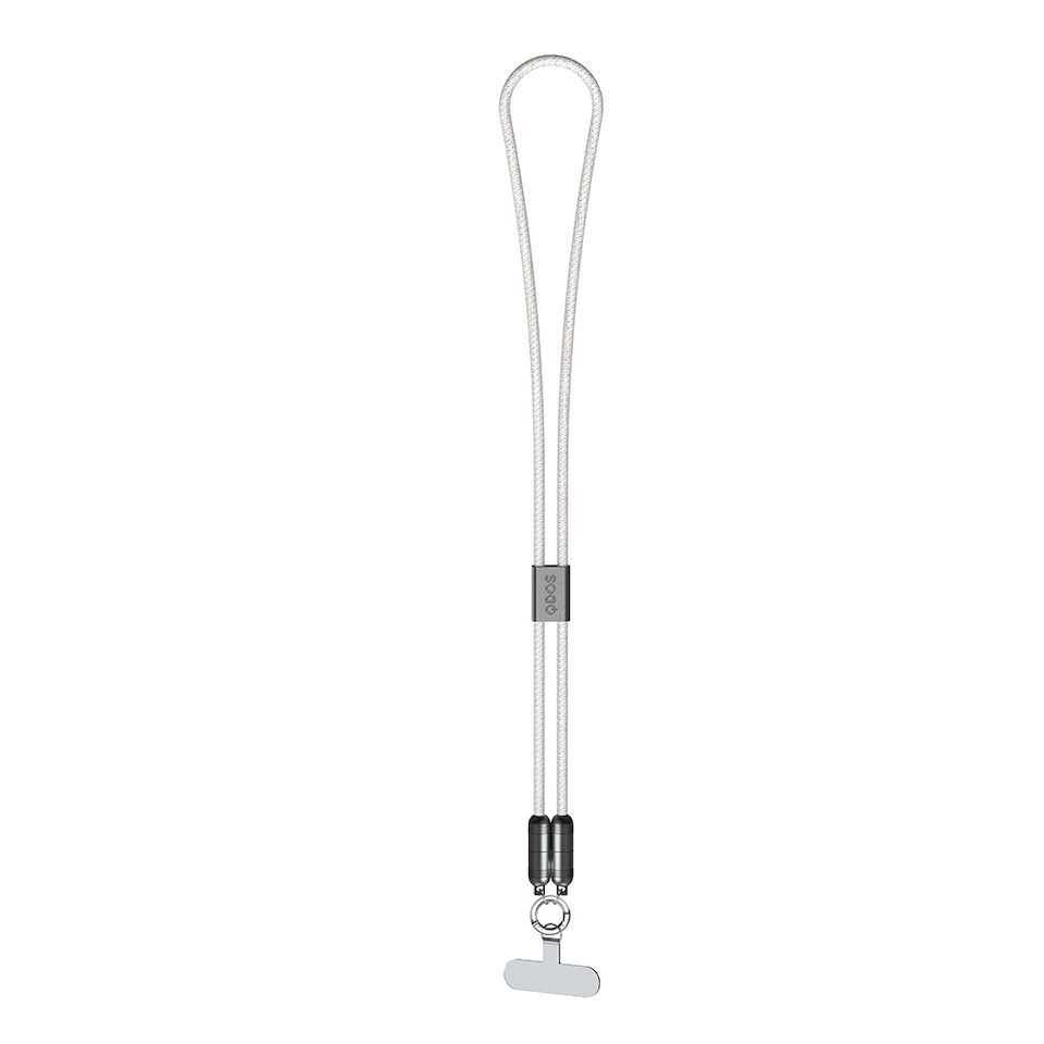 image 1 of QDOS PowerLoop USB-C Cable/Lanyard White