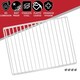 image 8 of SPARES2GO Fridge Shelf for Hisense Freezer Adjustable White Extendable Arms 425mm - 670mm x 320mm White | 425-670mm x 320