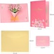 image 3 of Elegant Gladiolus Bouquet 3D Pop Up Greeting Card