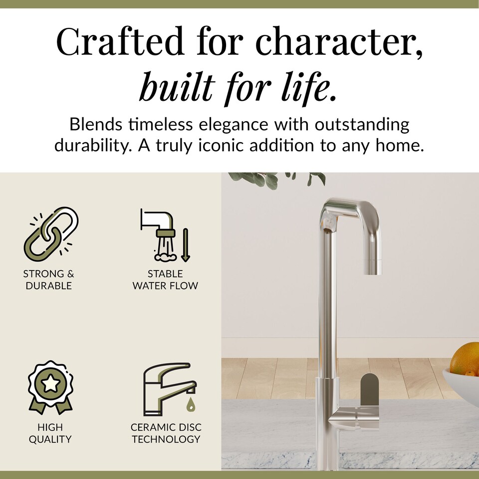 image 1 of Kuma Kitchen Mono Mixer Tap Single Lever Chrome | Silver | Chrome | 1