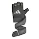 image 2 of Adidas Wrist Wrap Training Gloves Black | XL