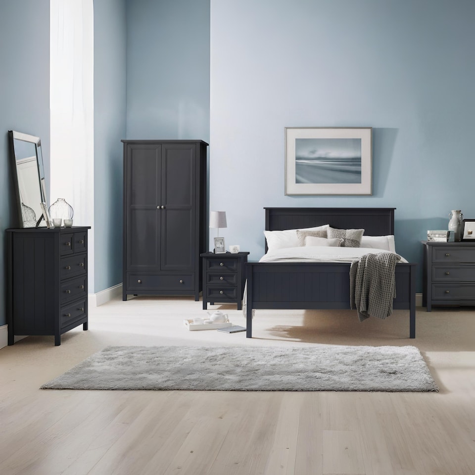 image 1 of Maine 3 Door 2 Drawer Wardrobe - Anthracite