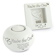 Sentiment Tealight & Frame Set - You're The One | Multi | One Size