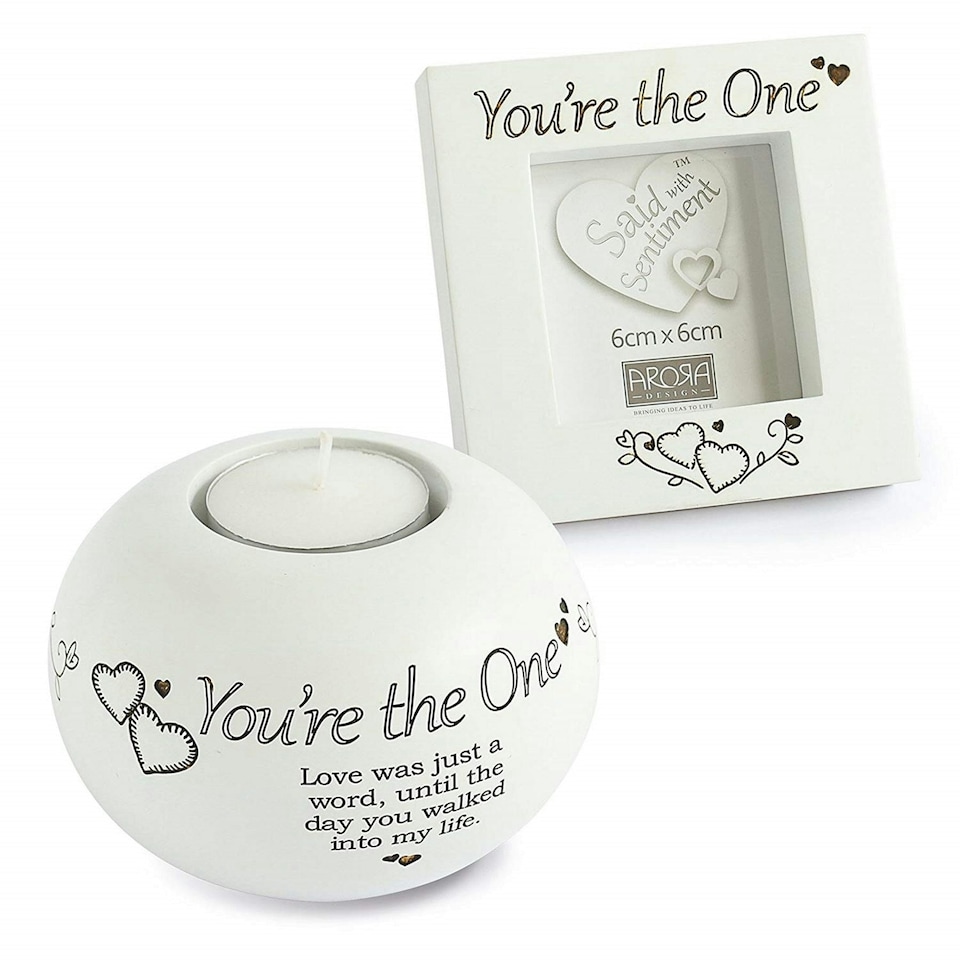 Sentiment Tealight & Frame Set - You're The One | Multi | One Size