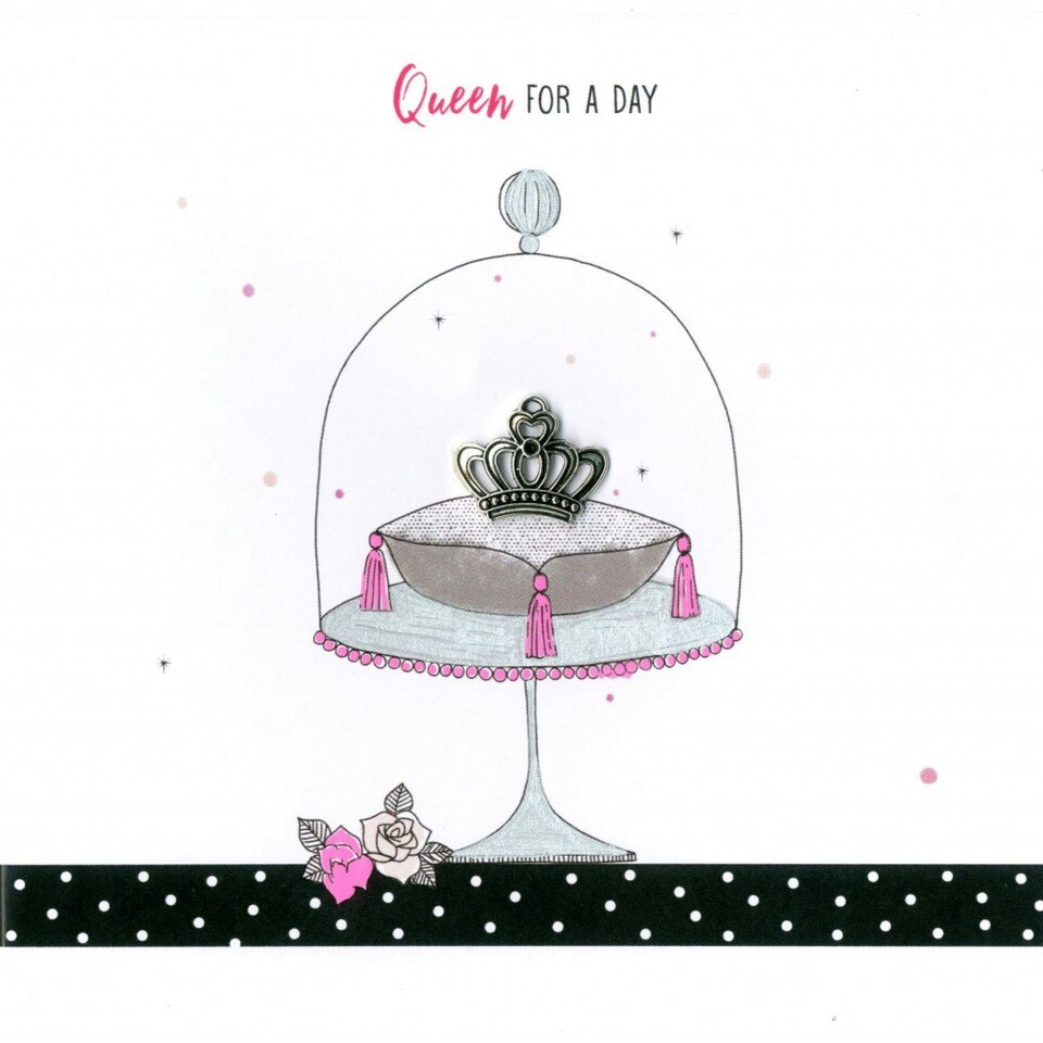 image 1 of Queen For A Day Birthday Card Second Nature Charmed Card
