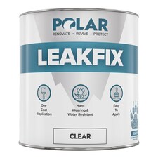 Polar Leakseal Waterproof Roof Sealant Paint Instant Leaks Cracks Repair | Clear | Clear | 1 litre