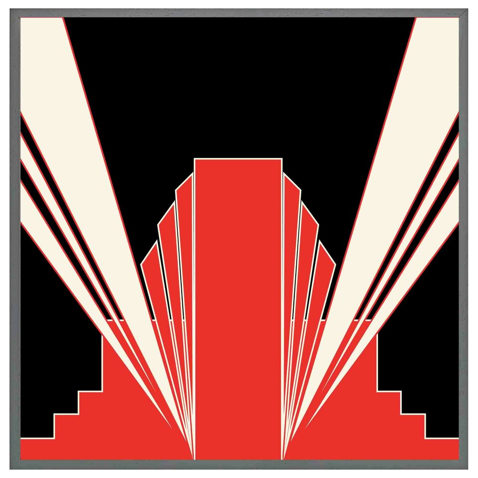 image 1 of Art deco building (Picutre Frame) Black | XL