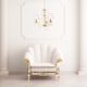image 6 of Traditional Classic Cream Faux Silk Pleated Inner Lined Lamp Shade - 8" | Cream | Cream | 1