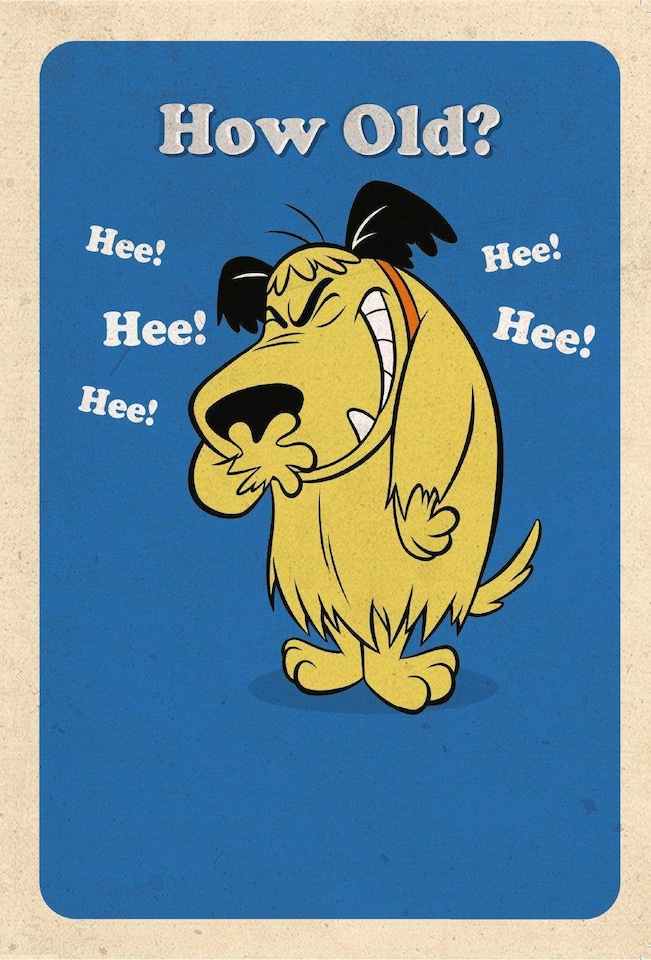 image 1 of Wacky Races 'How Old?' Birthday Card