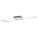 image 1 of Brushed Nickel LED Ceiling Strip Light Fitting - Ideal for Kitchens | Silver