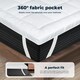 image 3 of Lavio Mattress Topper 10cm Deep Soft Microfibre Washable with Strap  Double