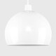 image 4 of ValueLights Arco White Ceiling Pendant Shade & Bulb