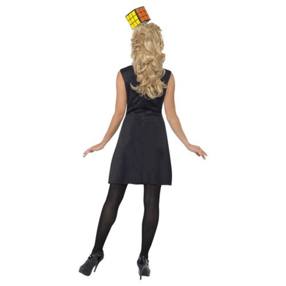 image 1 of Rubik's Cube Fancy Dress Costume Ladies Medium - UK 12-14 Multi | 12