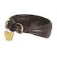 image 1 of Digby & Fox Leather Padded Greyhound Dog Collar - Brown - S - Neckline: 25cm-28cm