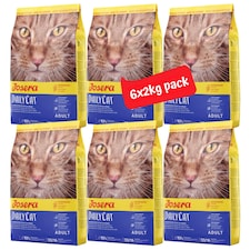 Josera DailyCat complete cat food | Grain-free | Ideal for brachycephalic breeds | Chicken & Liver | Anti-hairball | Skin & Coat | Herbs & Fruit | 6x2kg