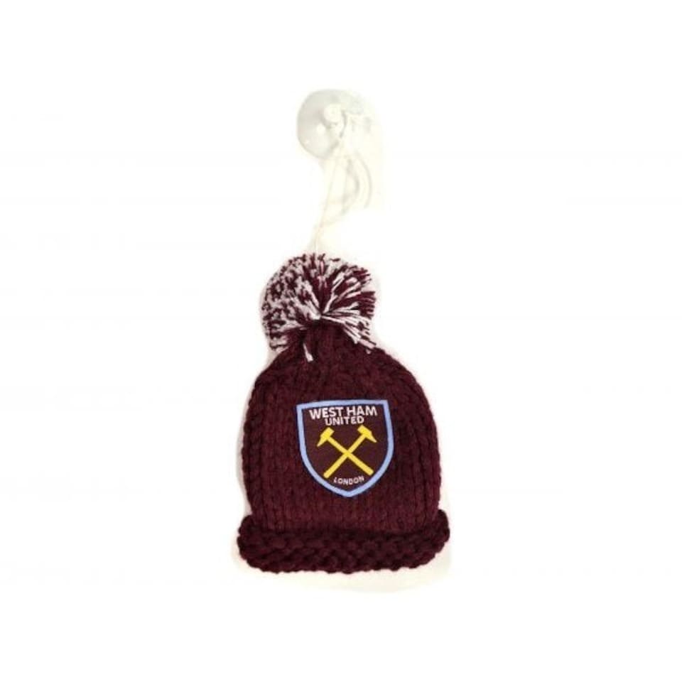 West Ham United FC Bobble Hat Car Hanger - Burgundy - One Size