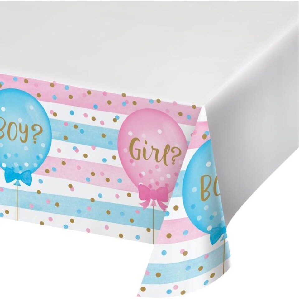 Creative Converting Plastic Bordered Party Table Cover - Multicoloured - One Size