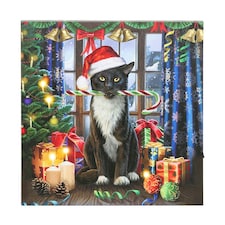 Lisa Parker Krampuss Christmas Light Up Canvas - Multicoloured - One Size One Size