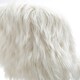 image 2 of Living and Home Modern Fluffy Faux Fur Office Vanity Chair, White