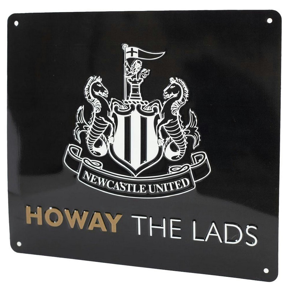 image 1 of Newcastle United FC Howay The Lads Tunnel Sign - Black/White - One Size