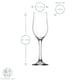 image 3 of LAV Nevakar Champagne Flutes - 195ml - Clear - Pack of 6