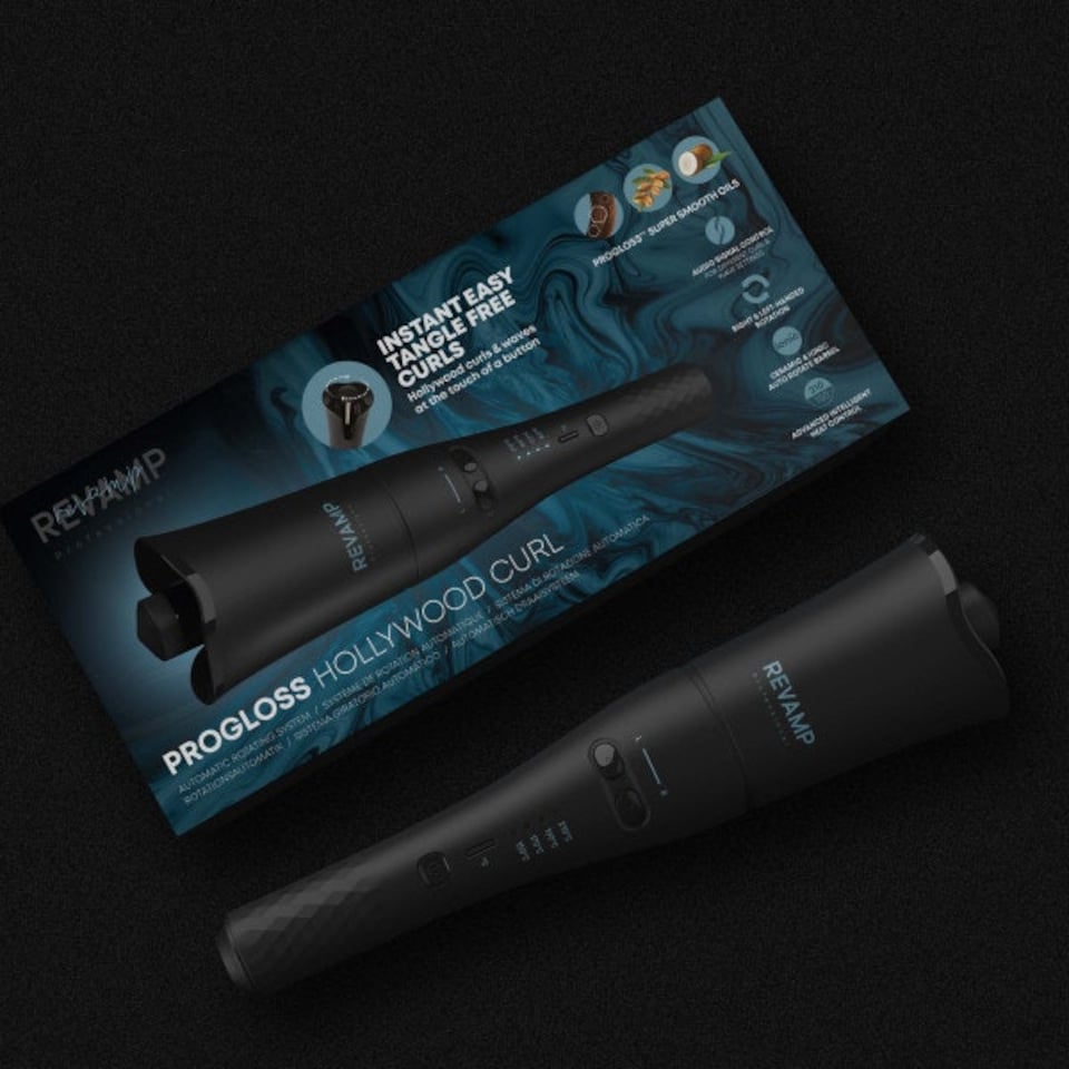 image 1 of Revamp Hollywood Curl Auto-Rotate Ceramic Curler