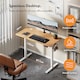 image 2 of Vonhaus Light Wood Maple Effect Electric Standing Desk 120x60cm