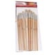 image 2 of Pack of 12 Assorted Size Wooden Handle Bristle Hair Artist Paint Brush Set