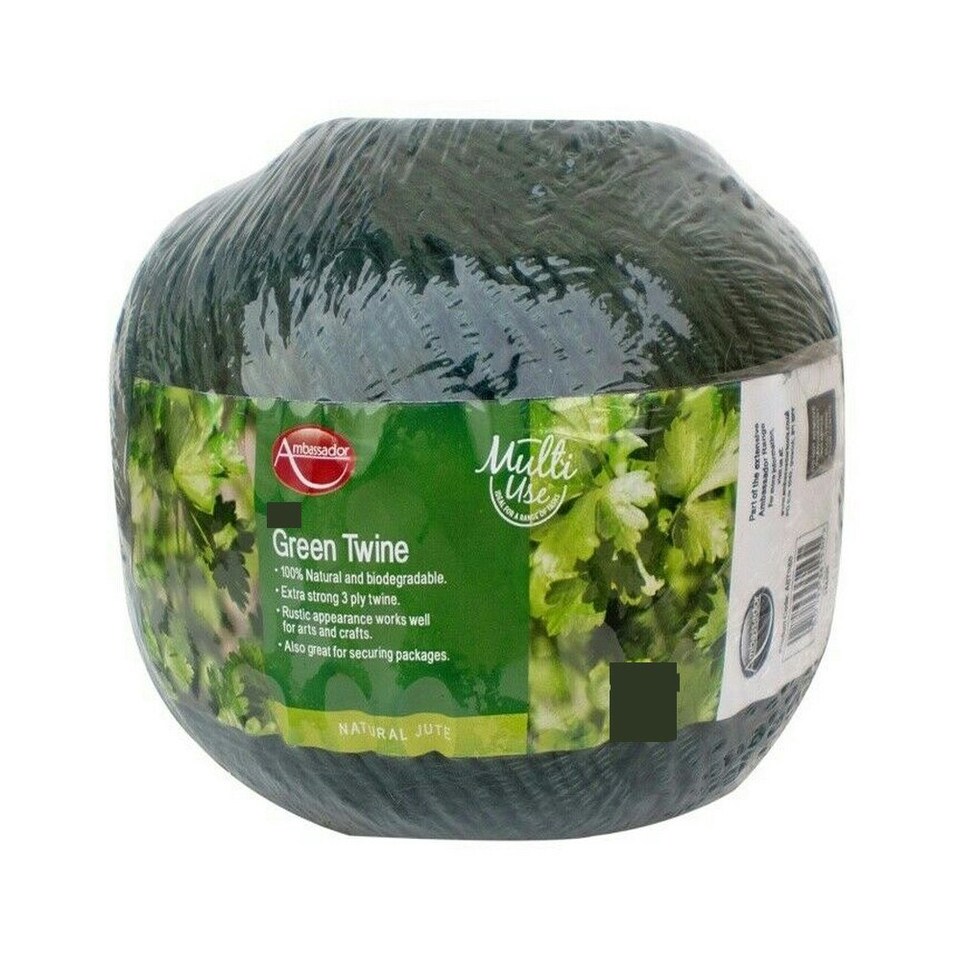 Ambassador Multi-Use Jute Twine Ball - Green - 300m