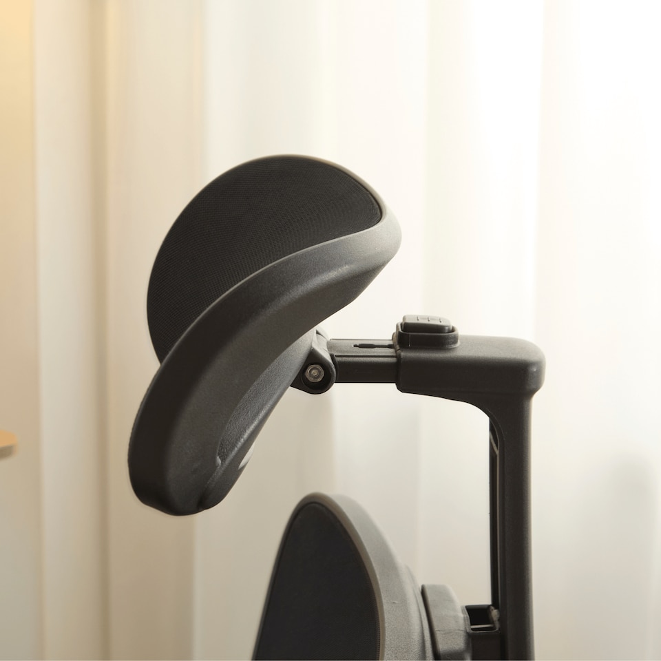 image 1 of Breathable Office Chair Adjustable Armrest and Headrest Silent Casters