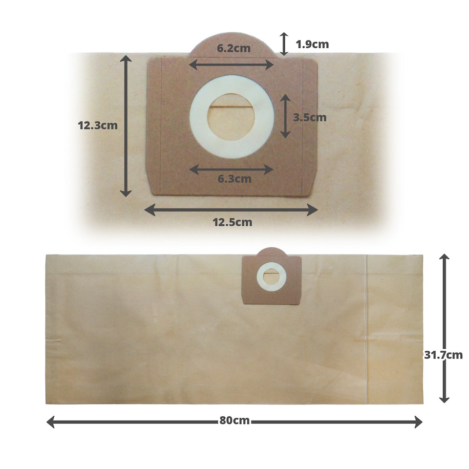 image 1 of Reliapart Dust Bags for Hoover ZR80 Pack of 10 81031 82031 85021 85031 87021